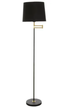 BIRKA Golvlampa 155cm Svart/Matt Mässing