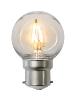 B22 Klot PC Cover 1W 2200K 70lm LED-Lampa