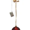 BLISS Glaskula Batteri 16,5cm 18LED Röd