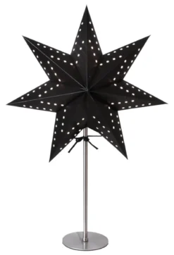 BOBO Stjärna på fot 51cm Svart