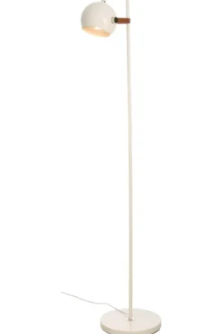 BOW Golvlampa 1L 147,5cm Vit/Brun/Silver