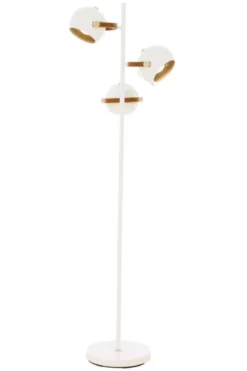 BOW Golvlampa 3L 152cm Vit/Brun/Silver