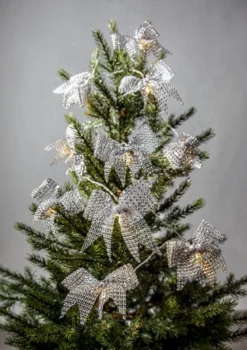 BOWIE Ljusslinga Batteri 2,25m 10LED Varmvit/Silver