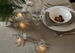 BOWIE Ljusslinga Batteri 2,25m 10LED Varmvit/Silver