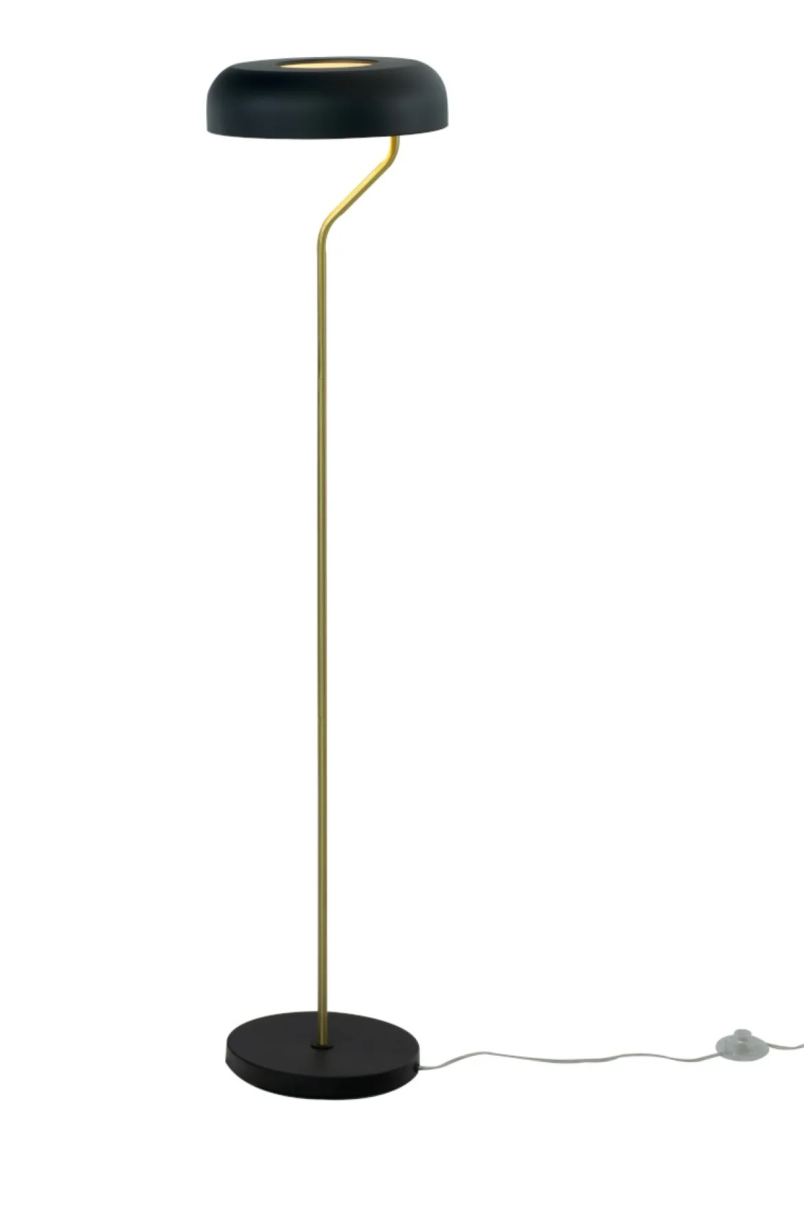 BREMEN Golvlampa 130cm Svart/Matt Mässing