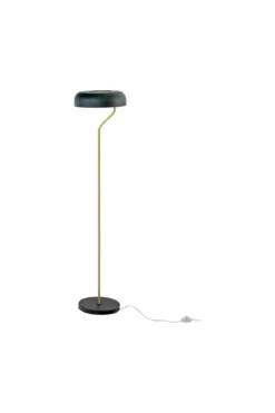 BREMEN Golvlampa 130cm Svart/Matt Mässing