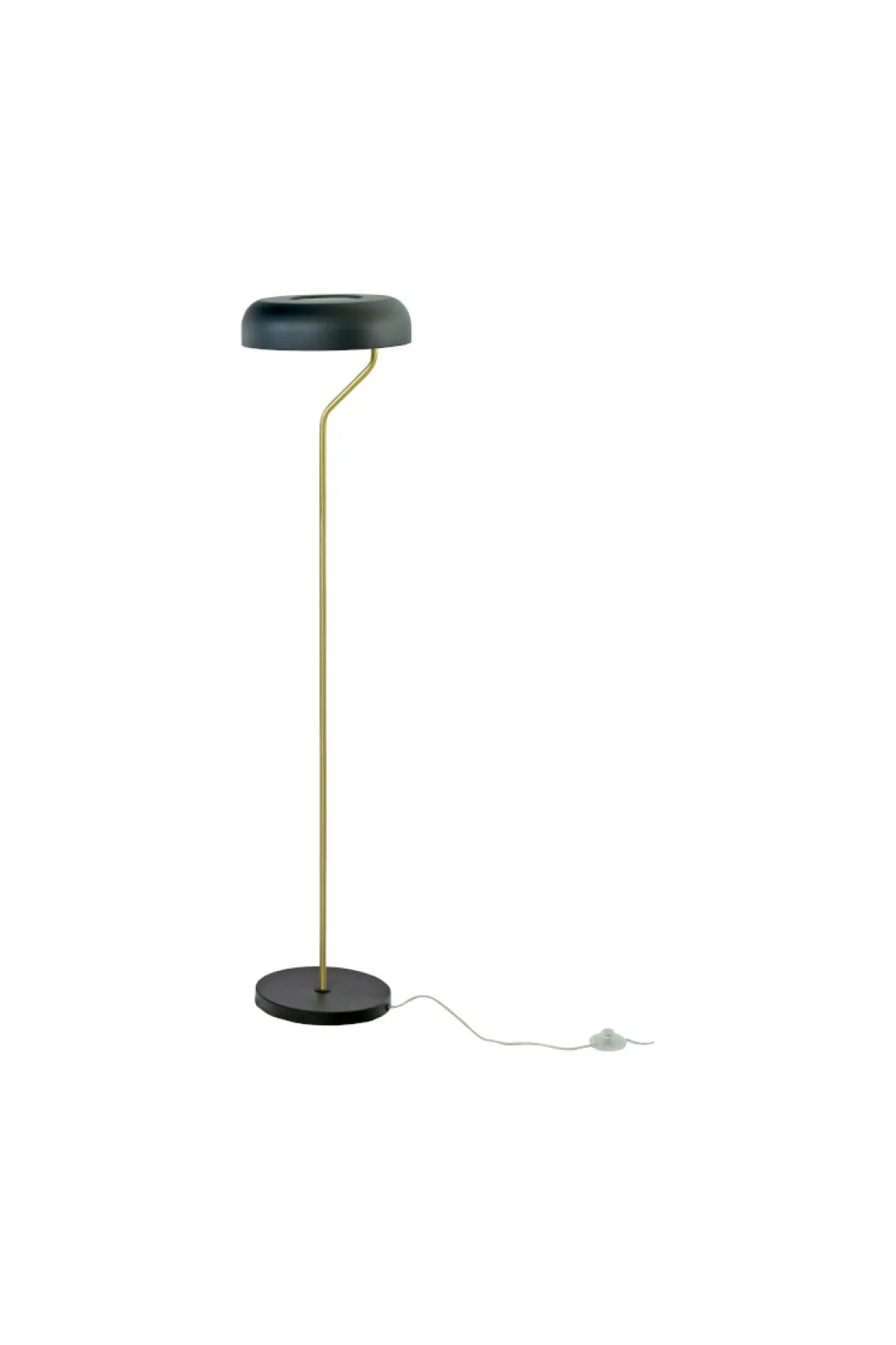 BREMEN Golvlampa 130cm Svart/Matt Mässing