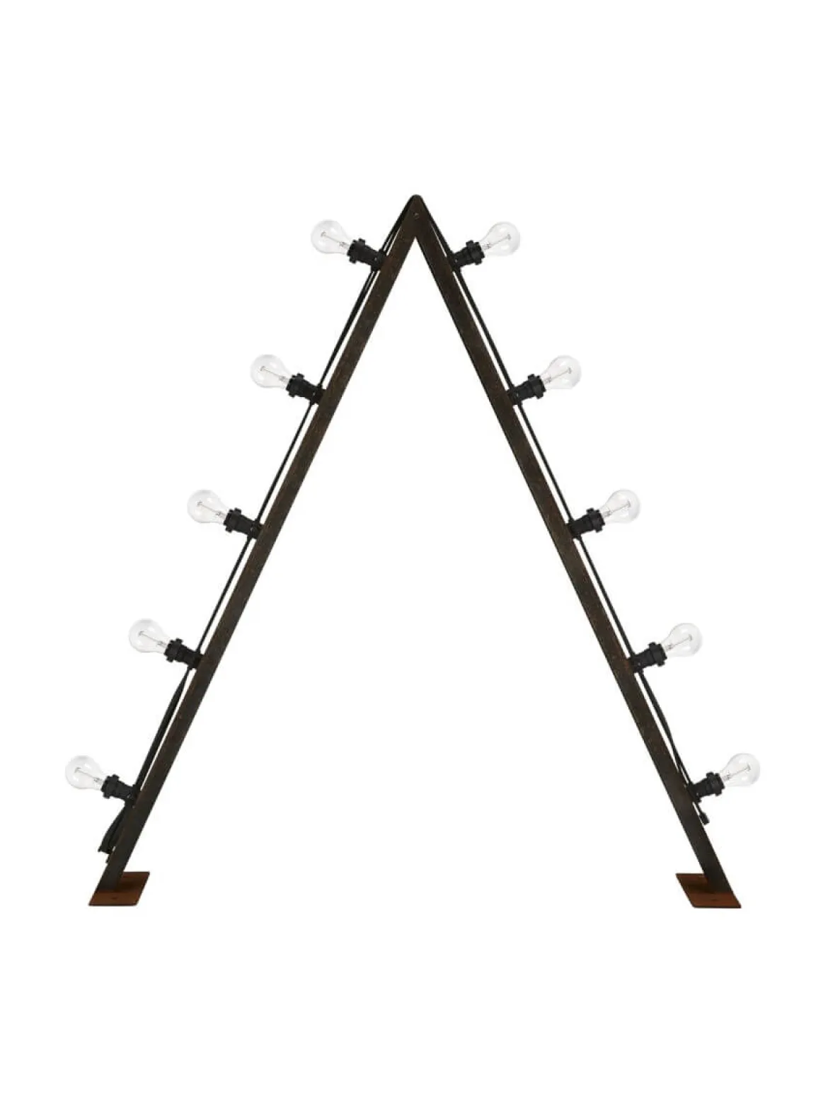 BRIGHT Ljusstake Utomhus 10L 120cm Corténstål/Klar