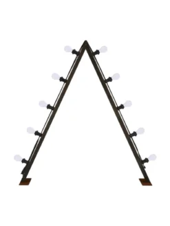 BRIGHT Ljusstake Utomhus 10L 120cm Corténstål/Opal