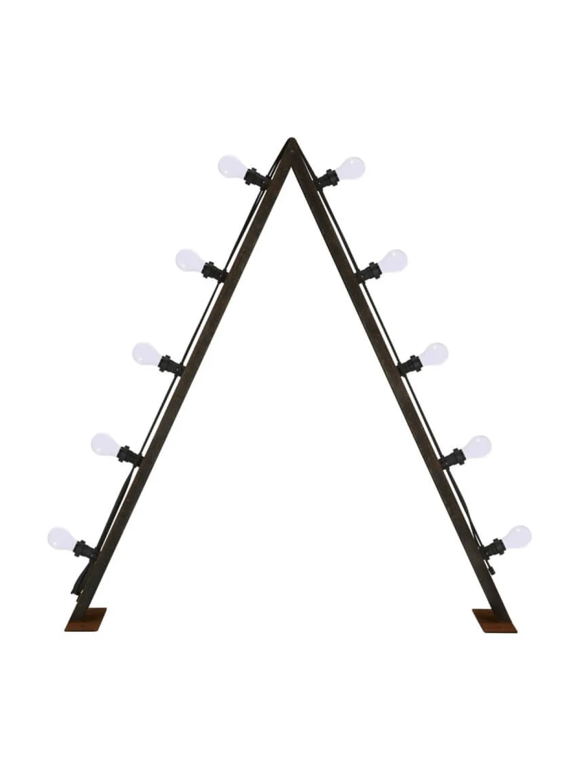 BRIGHT Ljusstake Utomhus 10L 120cm Corténstål/Opal