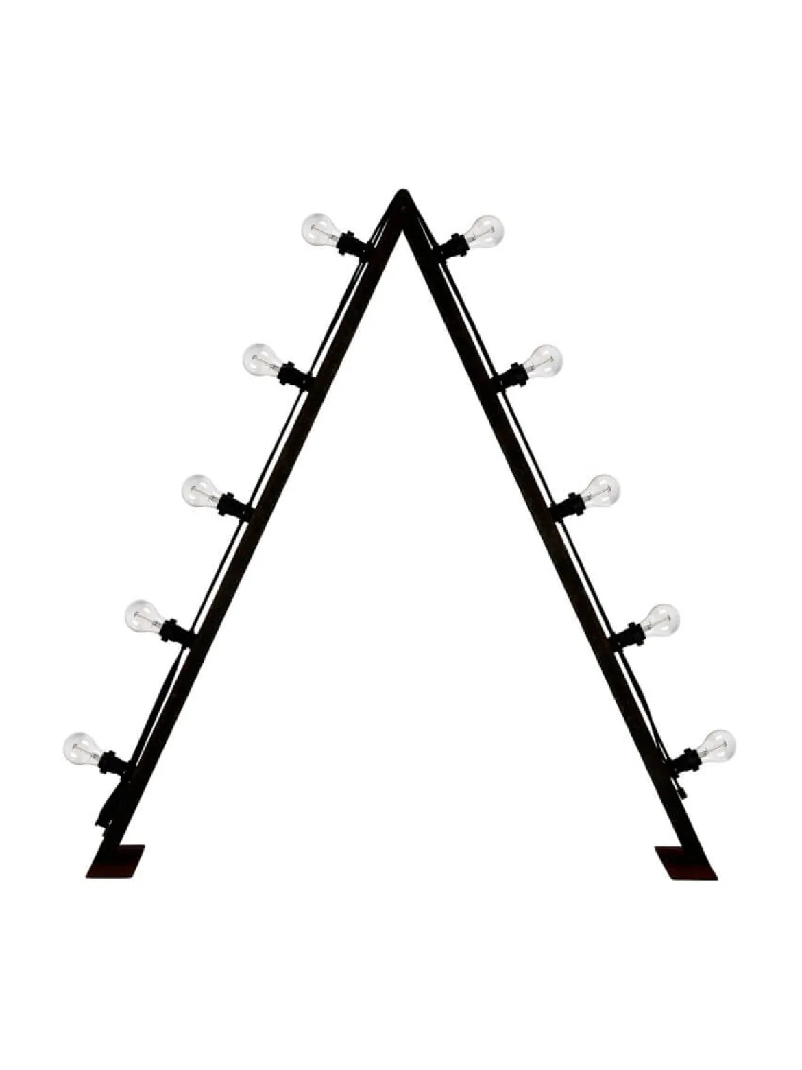 BRIGHT Ljusstake Utomhus 10L 120cm Svart/Klar