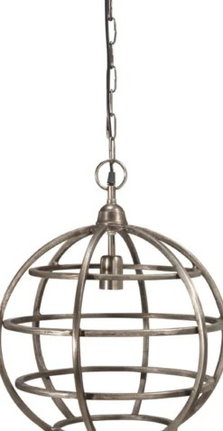 BRISTOL Taklampa 41cm Råsilver