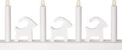 BRUSE Ljusstake 17,5cm LED Vit