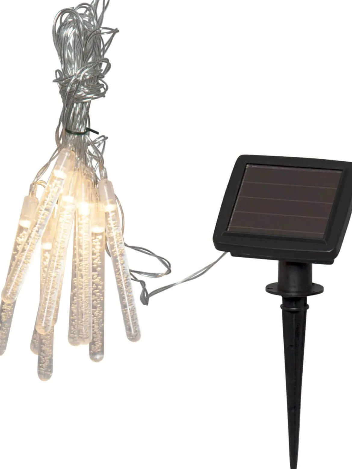 BUBBLY LIGHT-CHAIN Solcells-ljusslinga 180cm 10LED Varmvit/Klar