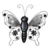 BUTTERFLY Solcellsdekoration 34cm Svart IP44