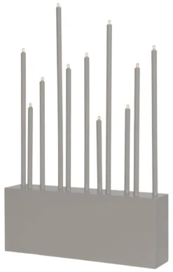 BUZZ Ljusstake 11L 43cm Elefantgrå