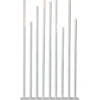 BUZZ Träljusstake 9L 60cm Vit