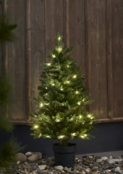 BYSKE LED Julgran 90cm 50LED Grön IP44