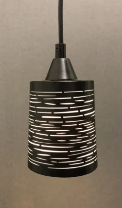 CANDY Fönsterlampa 10cm Svart