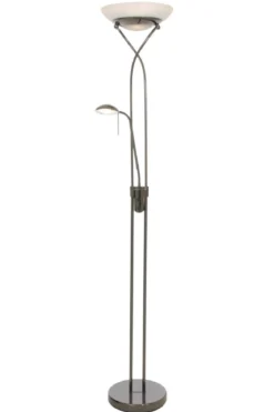 CANNES Golvlampa LED-Uplight Dimbar 180cm Svartkrom
