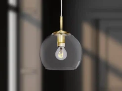 CAPELLA Fönsterlampa 18,5cm Borstad Mässing/Glas