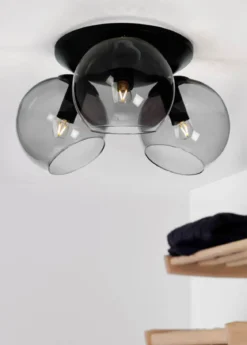 CAPELLA Plafond 3a 37cm Svart/Rökfärgad