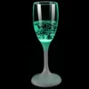 CHAMPANGEGLAS med LED 18cm Grön