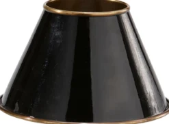 CLASSIC Metallskärm 19/10cm Svart/Antikmässing