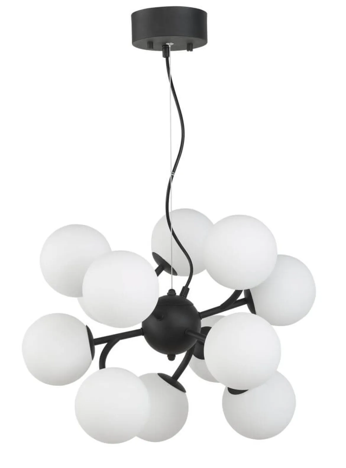 COMO Taklampa 50cm Svart