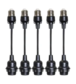 CONNECTA Upphäng 5-Pack 22cm Svart IP44