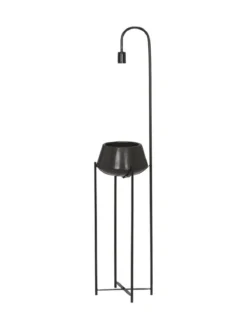 CORNELIA Golvlampa Blomkruka 140cm Svart