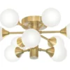 COSMOS Plafond bad 45,5cm Matt Mässing/Opalvit IP44