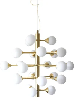 COSMOS Takpendel 24L 68,5cm Matt Mässing/Opalvit