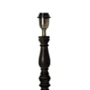 COTTEX Lampfot E27 40cm Svart/Borstad mässing