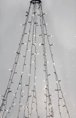 CRISPY ICE WHITE Julgransbelysning 196cm 360LED Vit/Grön IP44