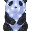 CRYSTALO Dekorationsfigur Panda 20L 27cm Svart