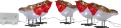 CRYSTALO Utomhusdekoration Fåglar Batteri 10cm 40LED Flerfärgad