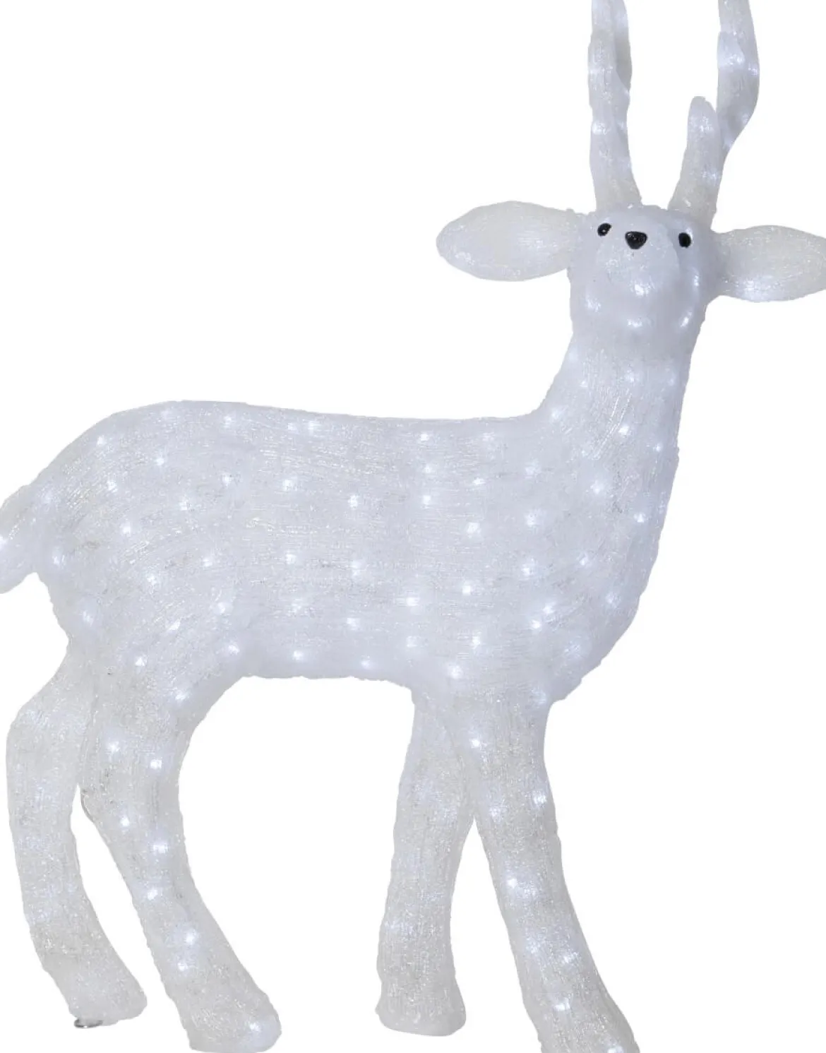 CRYSTALO Utomhusdekoration Hjort 97cm 200LED Klar IP44