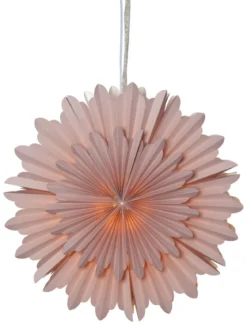CRYSTAL Pappersstjärna 50cm Rosa