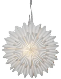 CRYSTAL Pappersstjärna 50cm Vit
