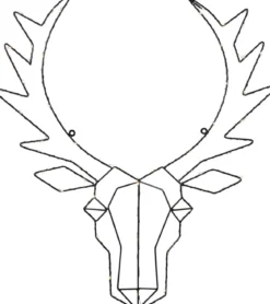 CUPID Renhuvud 50LED 57cm Svart