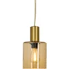 CYLINDER Fönsterlampa 16cm Matt Mässing/Amber