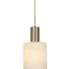 CYLINDER Fönsterlampa 16cm Stål/Vit
