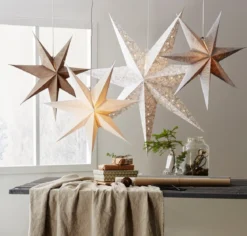 Decorus Pappersstjärna 63 cm Guld