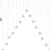 DECYSTAR Ljusgardin Batteri 1,25m 15LED Varmvit/Klar
