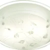 DEMI Plafond 33,5cm Vit/Klar/Krom
