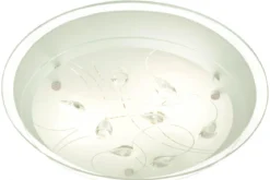 DEMI Plafond 33,5cm Vit/Klar/Krom