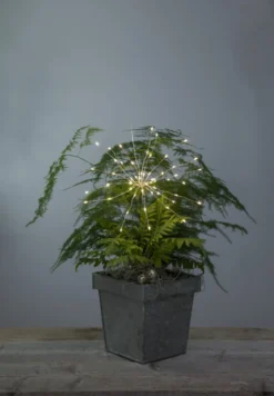 DEW DROP Bukettslinga 42cm Silver