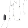 DEW DROP FLOWER Batterislinga 96L 2,1m Svart/Varmvit IP44