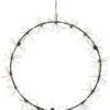 DEW DROP FLOWER Krans 35cm 270LED Varmvit/Svart